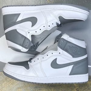 Nike Air Jordan 1 High OG Retro 555088-037 10 Stealth Grey White